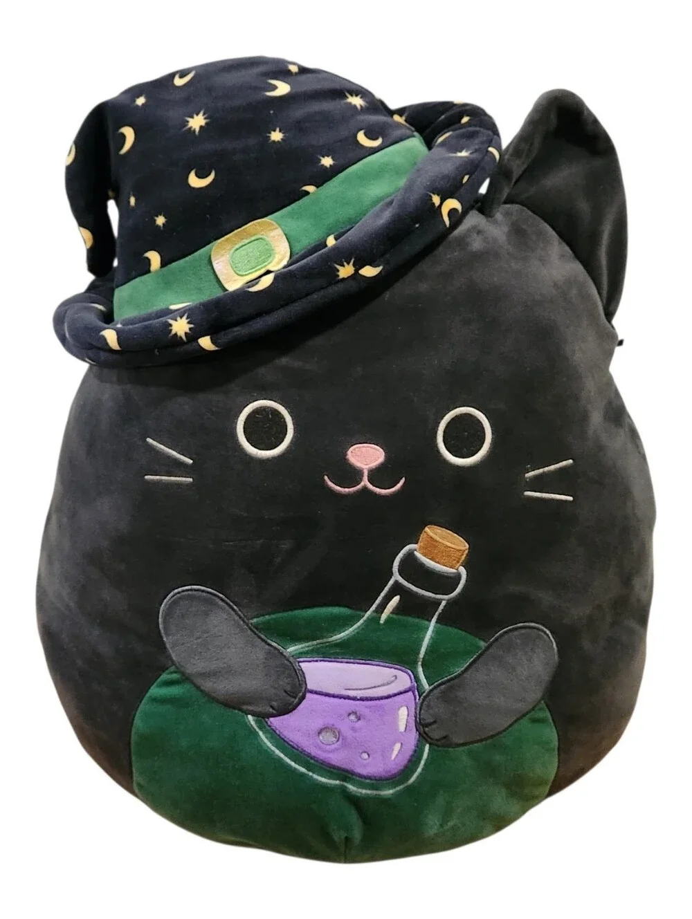 Squishmallows Cleo Black Cat Witch Potion 16